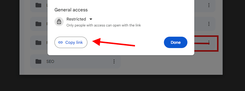 Copy Link Google Sheets Screenshot