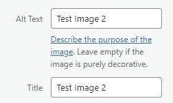 Adding Alt Text Gutenberg