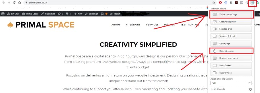 How To Take Website Screenshots