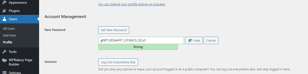 How to Update your WordPress Admin Password