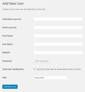 Add New User