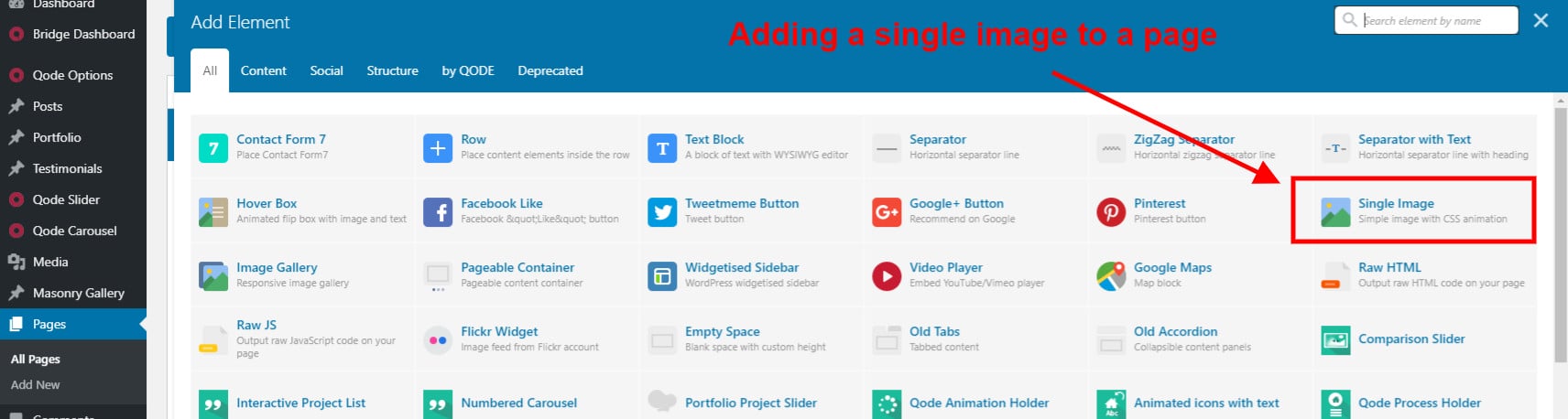 Adding an image
