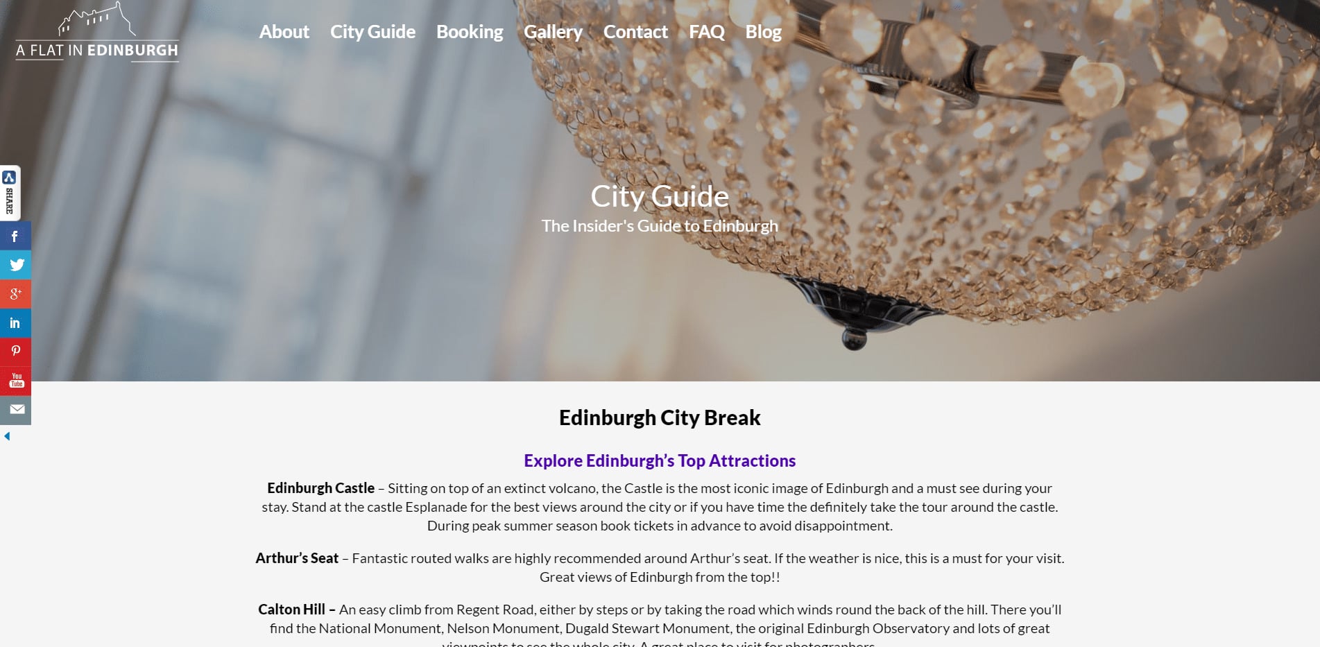 Edinburgh City Guide A Flat in Edinburgh