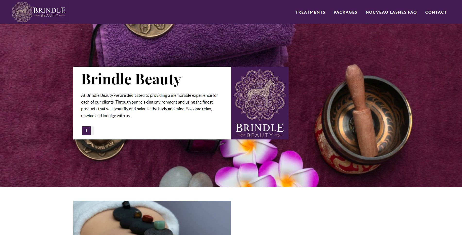 BRINDLE BEAUTY OBAN WEBSITE DESIGN