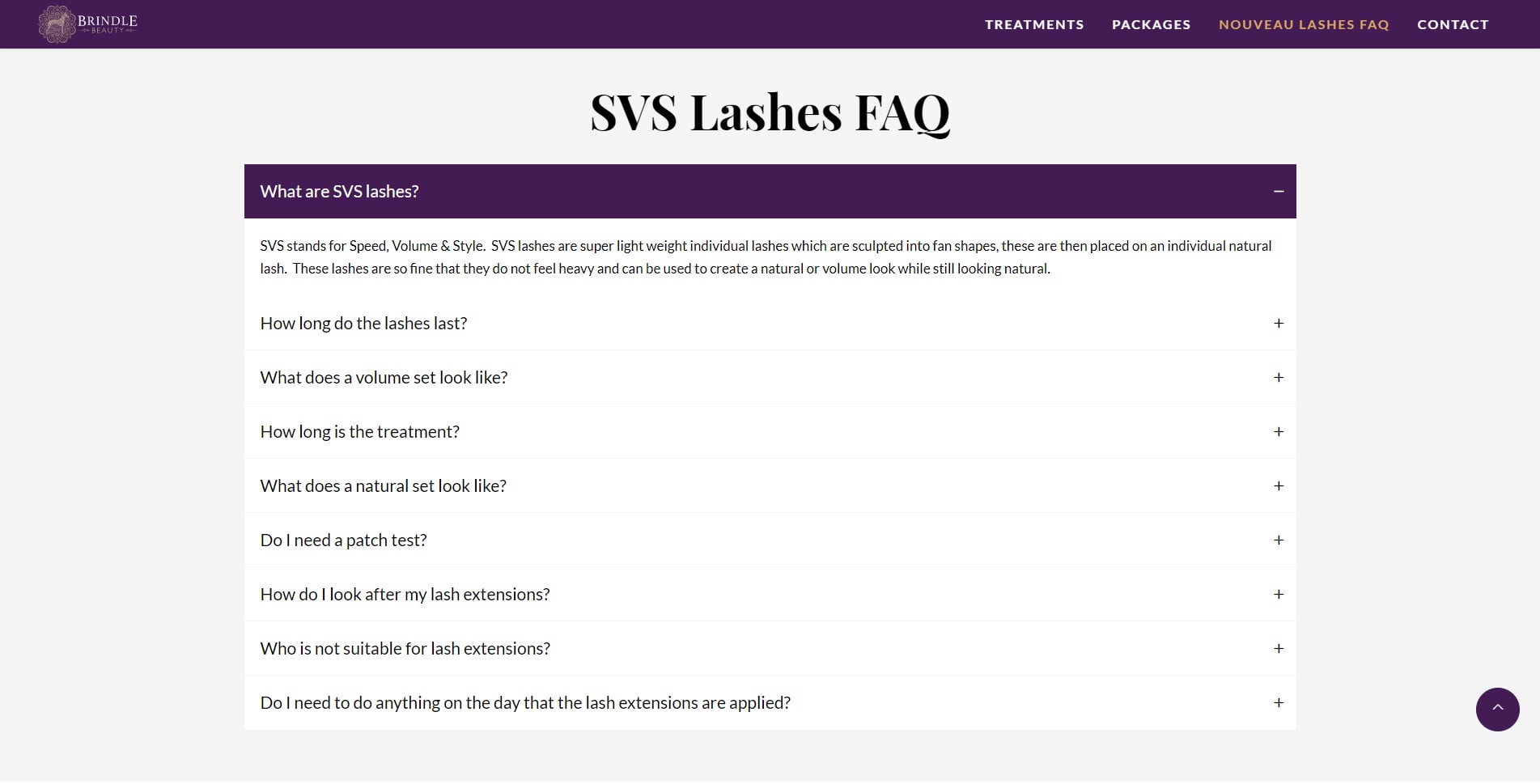 BRINDLE BEAUTY OBAN WEBSITE DESIGN