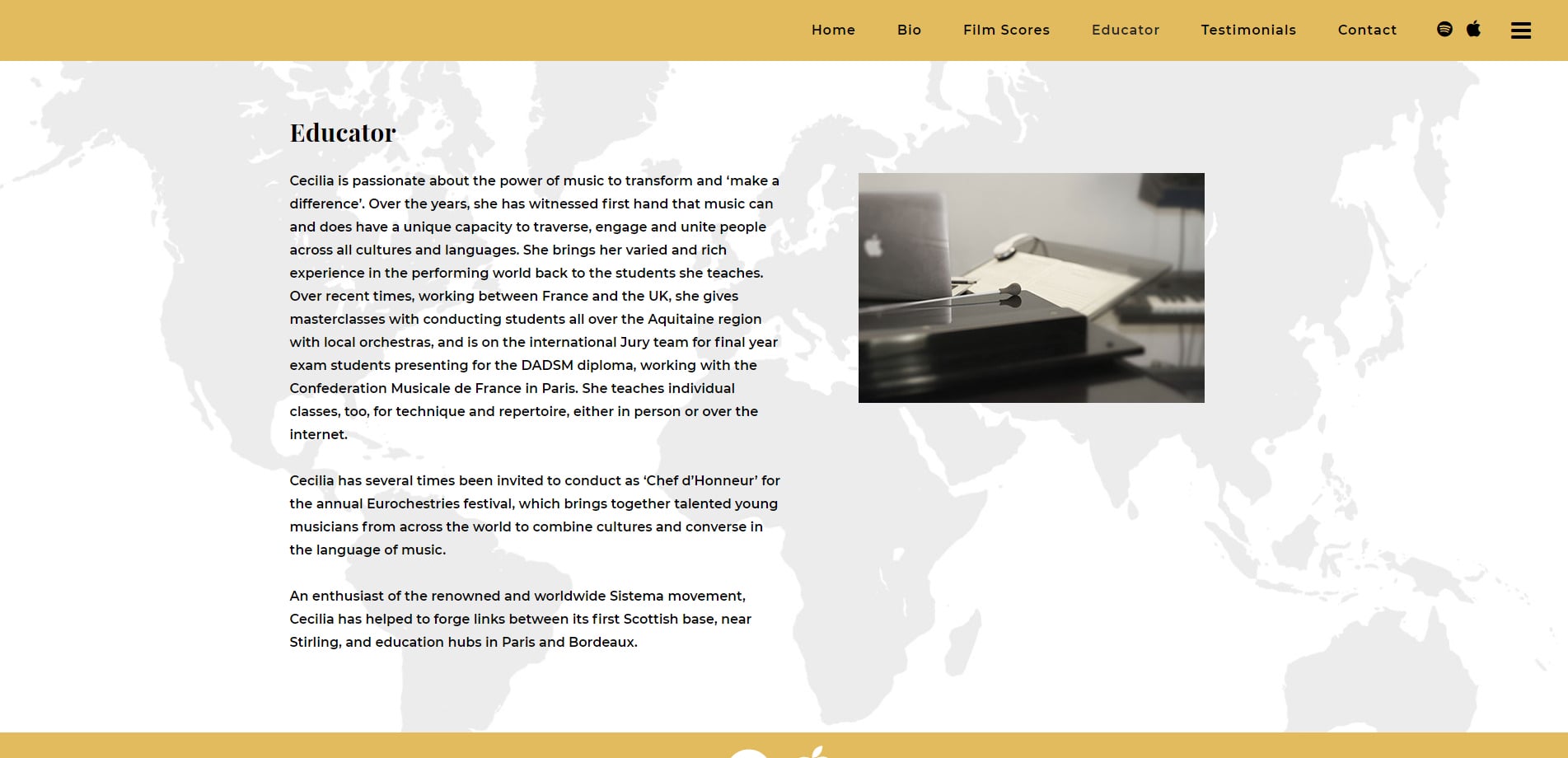 cecilia weston website design