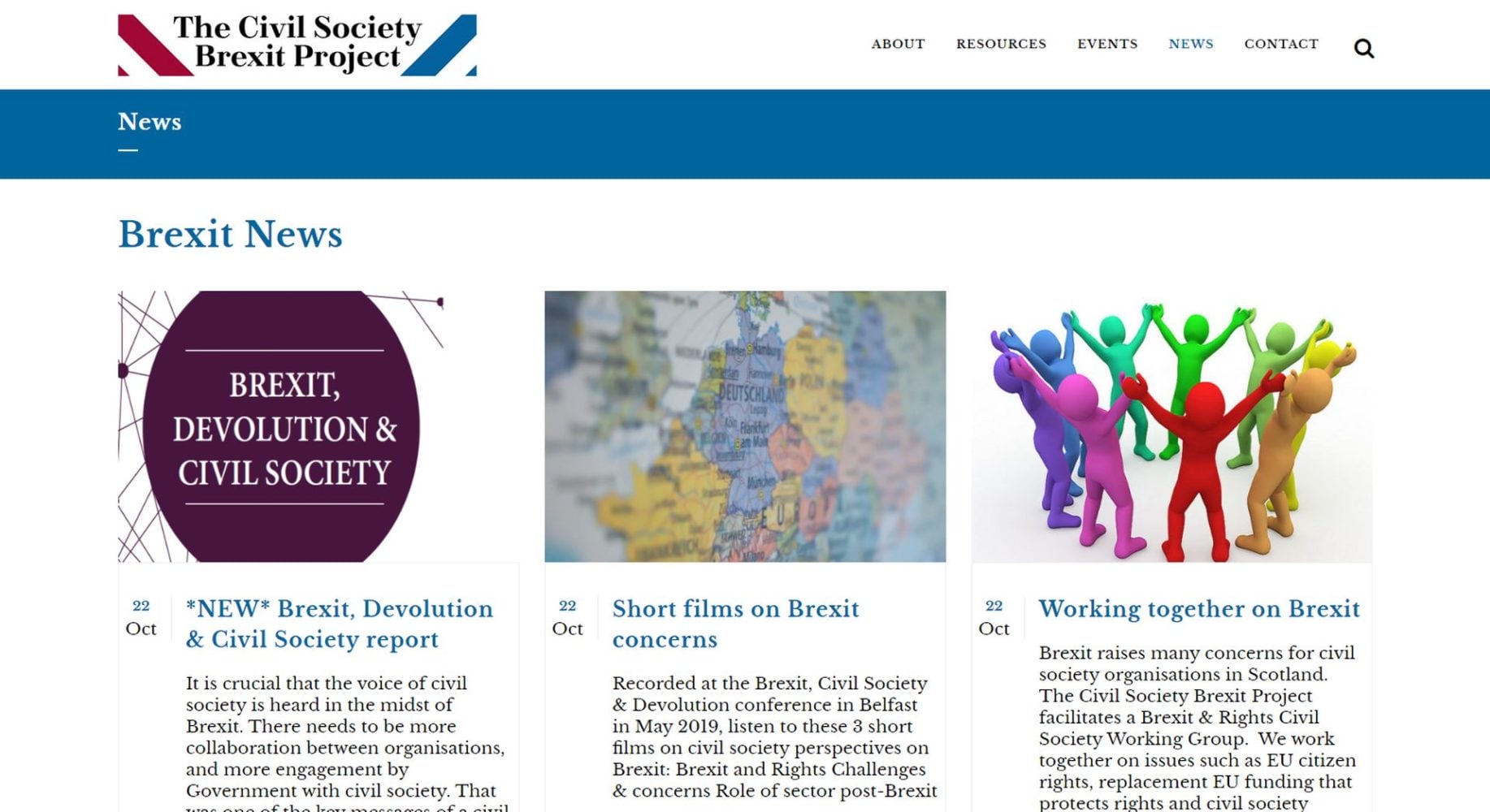 Civil Society Brexit News
