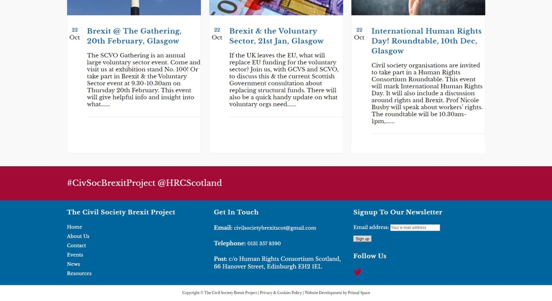 Civil Society Brexit Footer