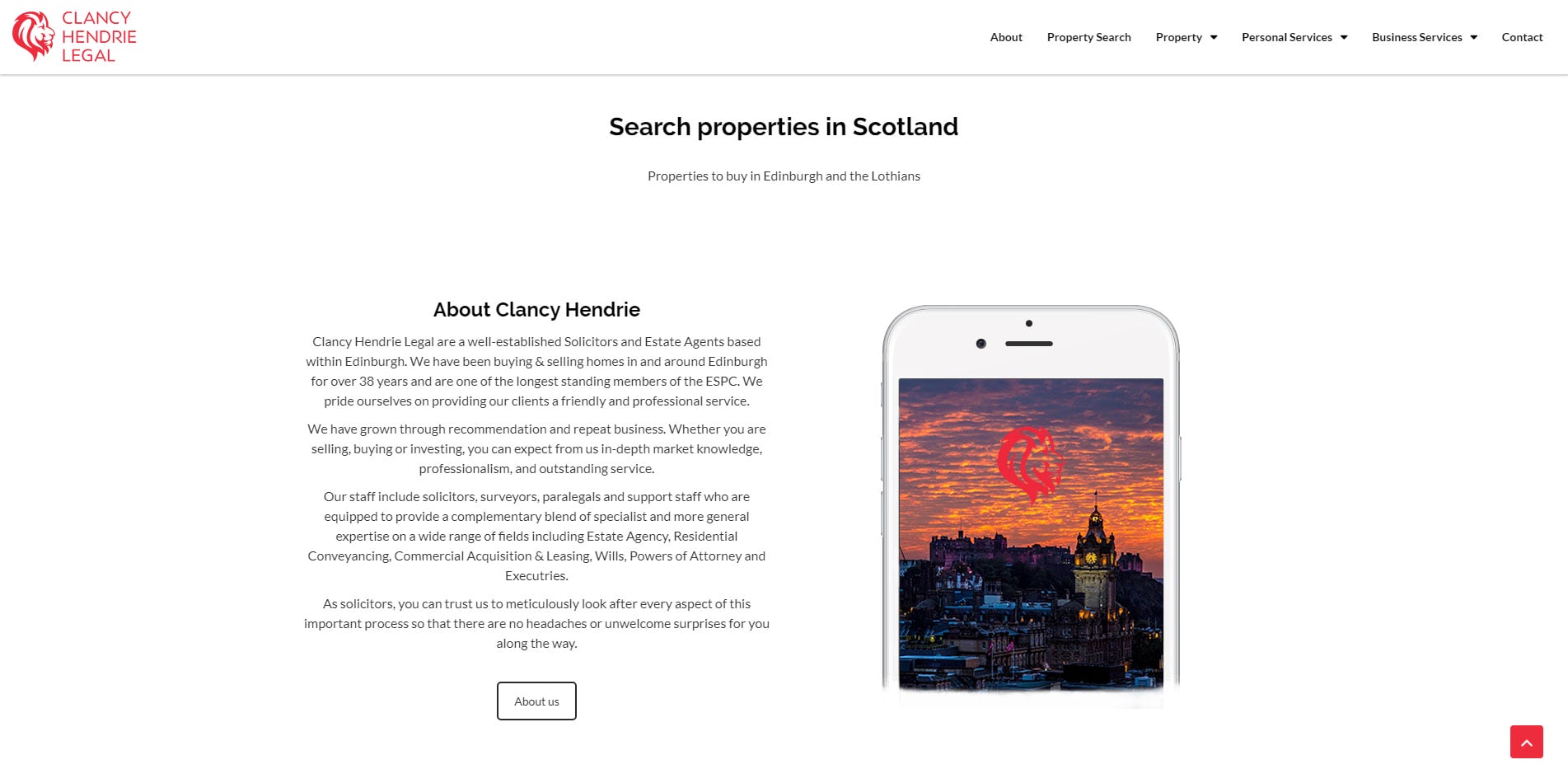 Clancy Hendrie Legal Homepage