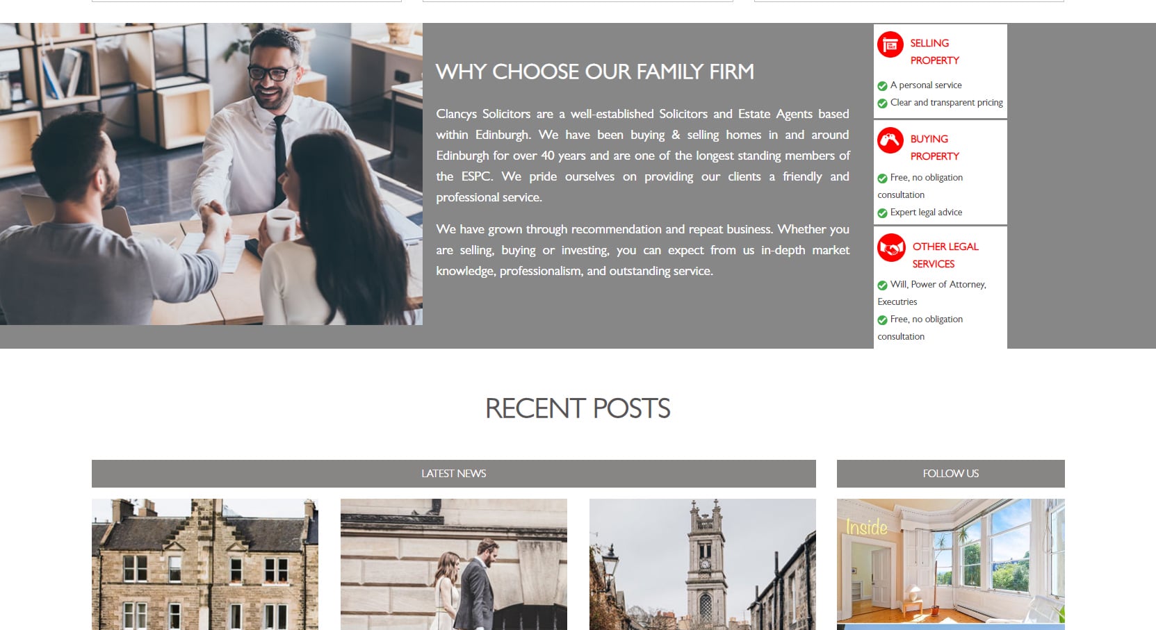 Clancys Solicitors and Estate Agents About