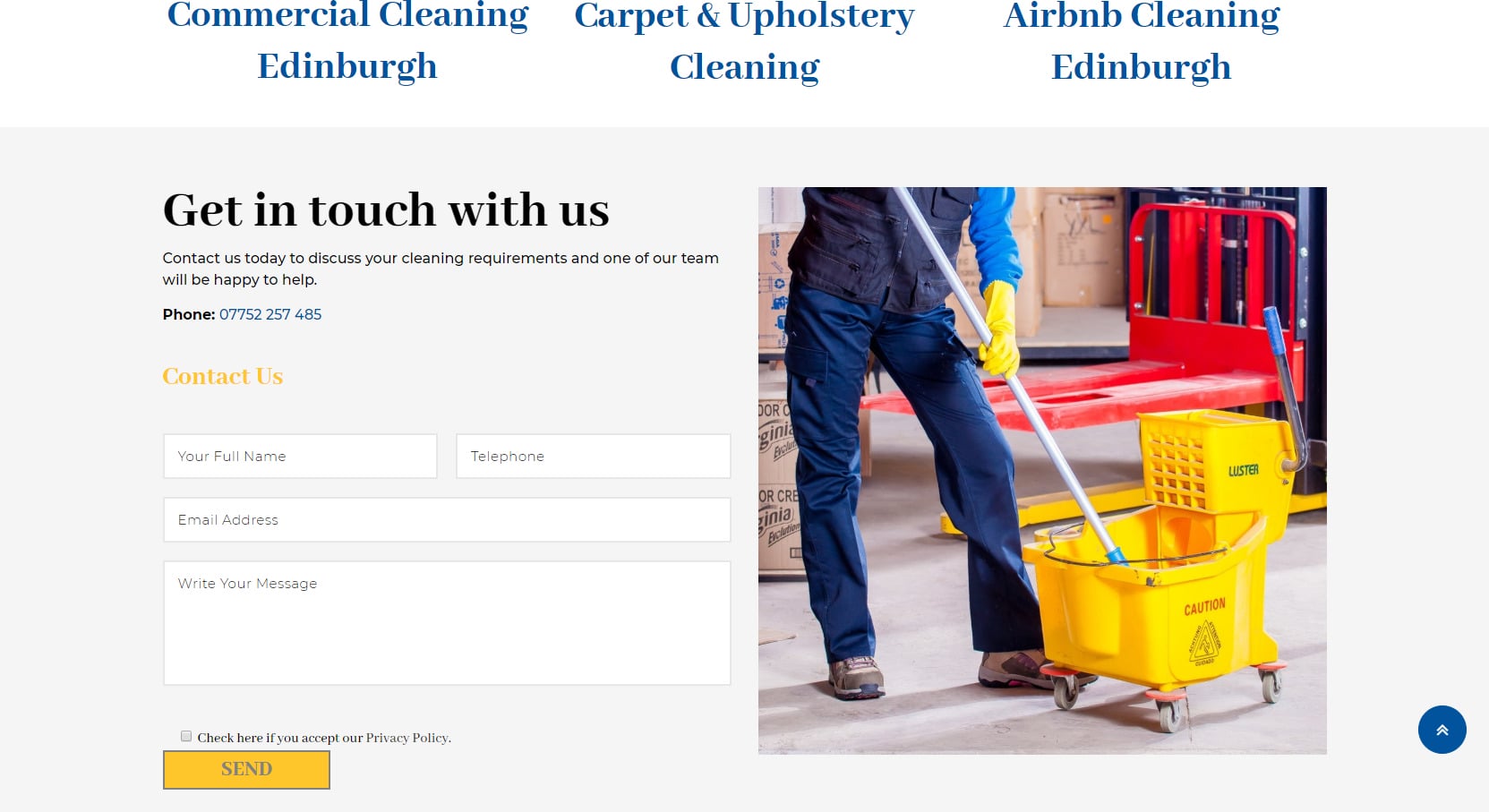 Cleaning Zone Website Design