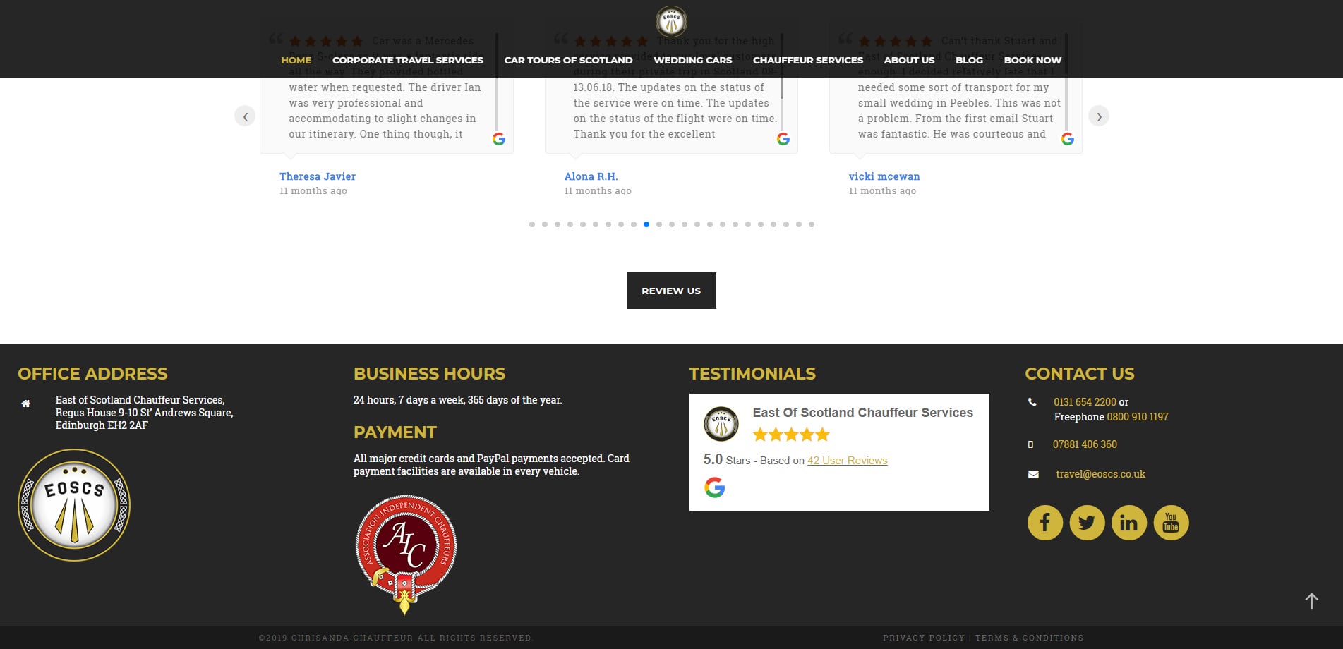 eoscs website design