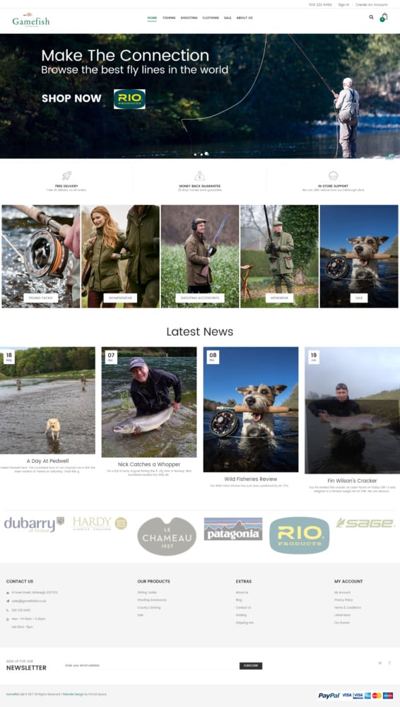 Gamefish Entire Homepage