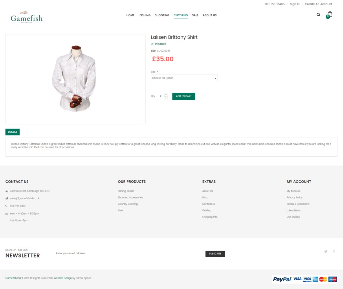Gamefish Product Page