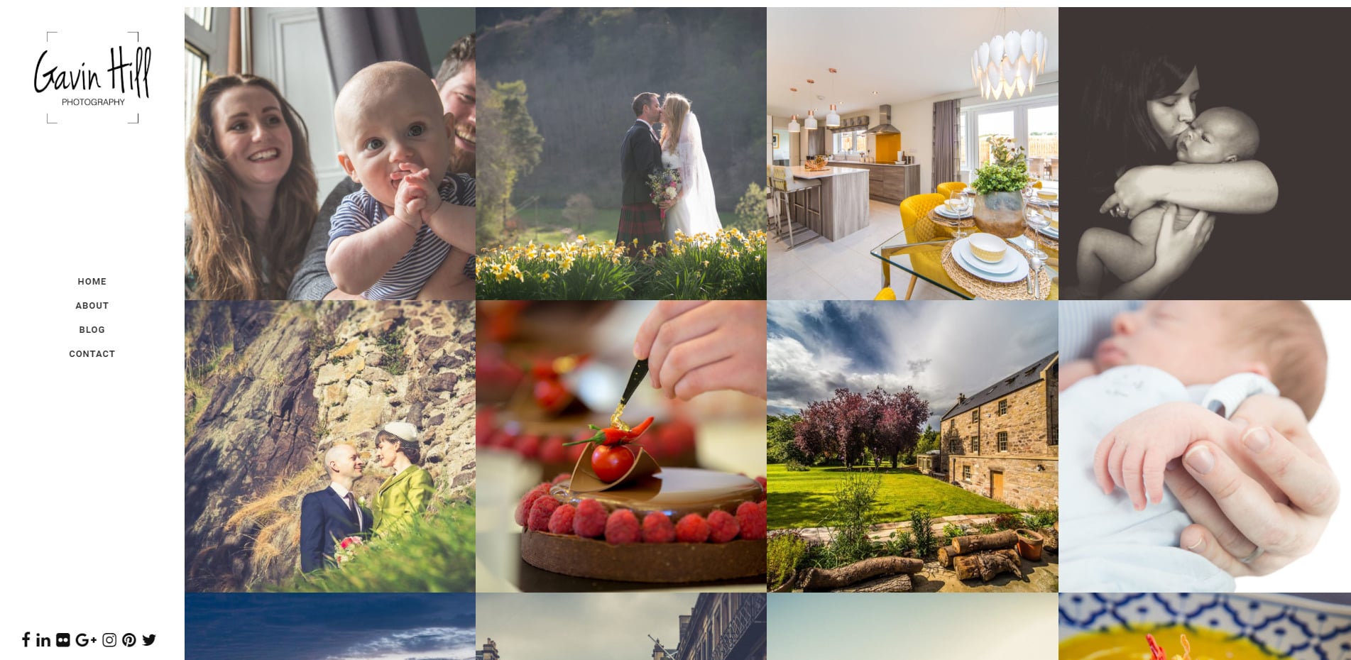 Gavin Hill Homepage Website Design
