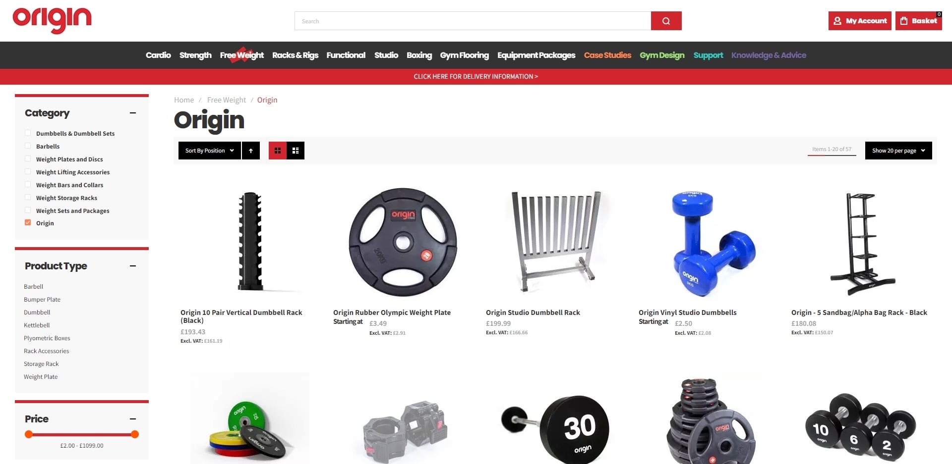Origin Fitness Products