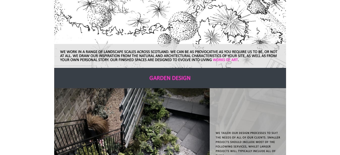 Services Offered from Outlandish Design Edinburgh 1