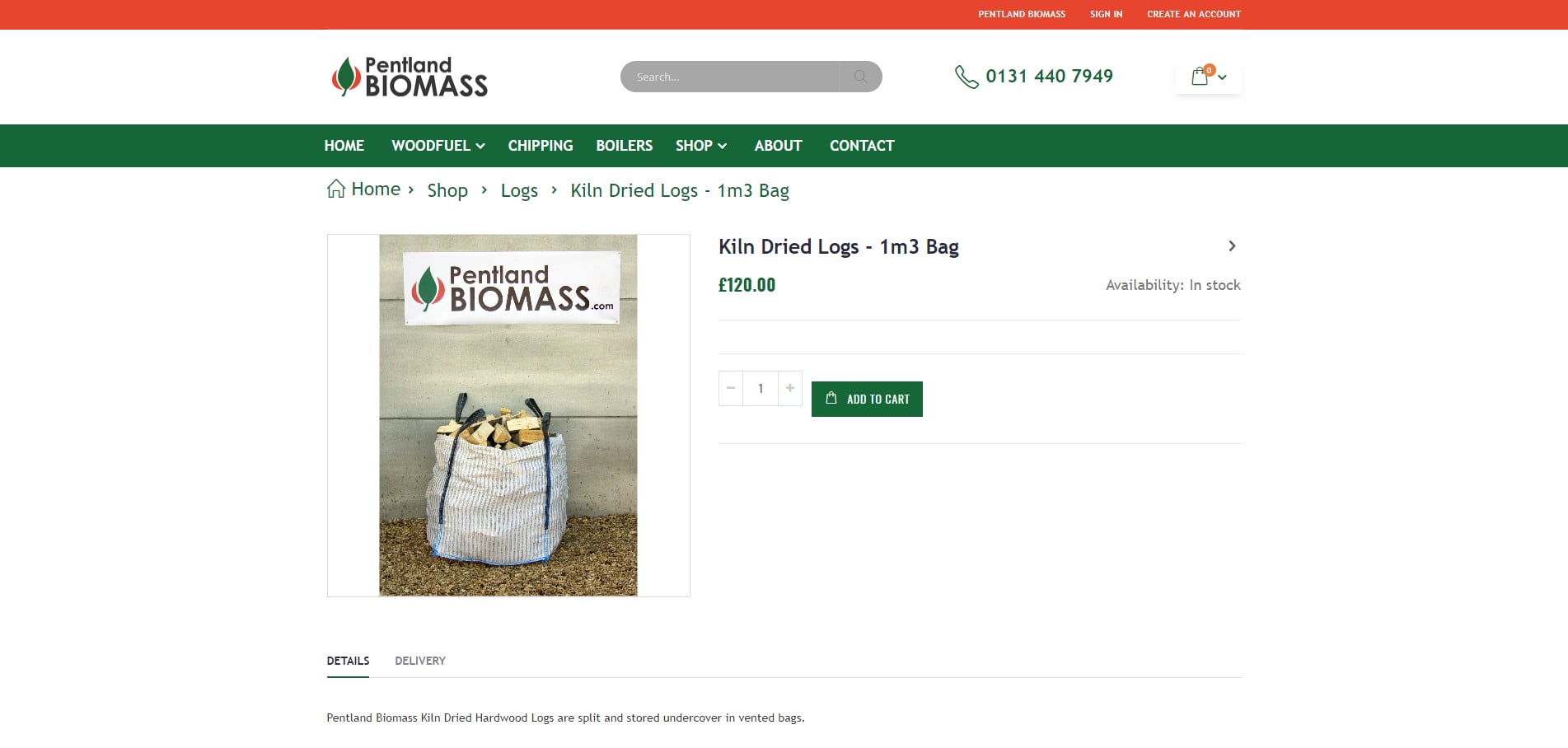 Kiln Dried Logs 1m3