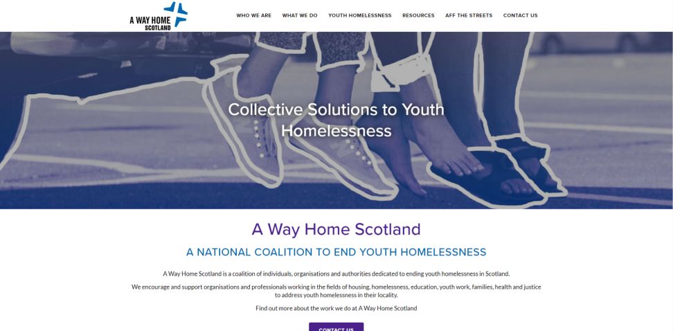 Rock Trust Website Design Homepage