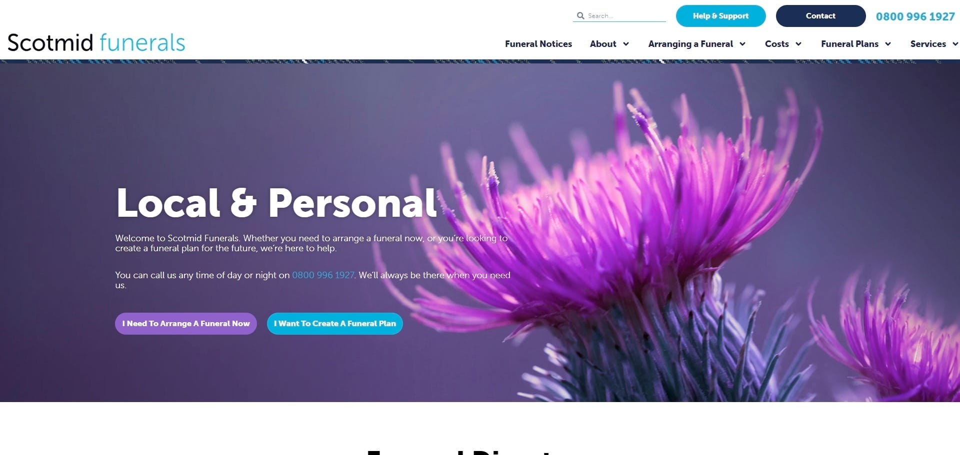 Scotmid Funerals Elementor Website Design (2)