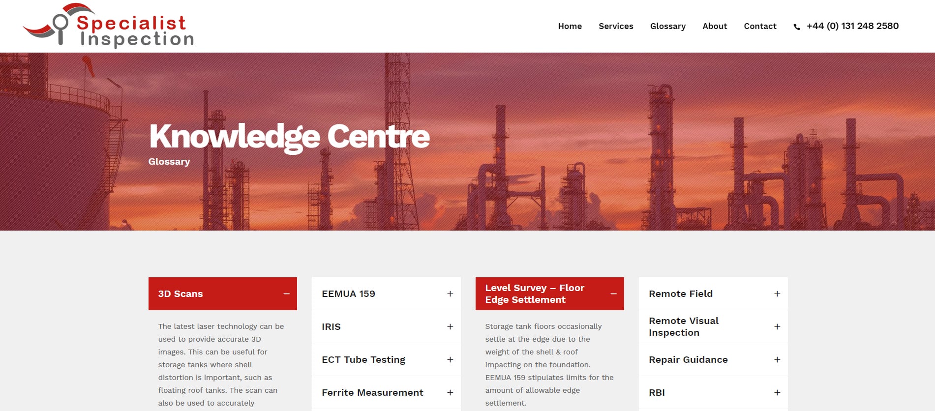Knowledge Centre Specialist Inspection