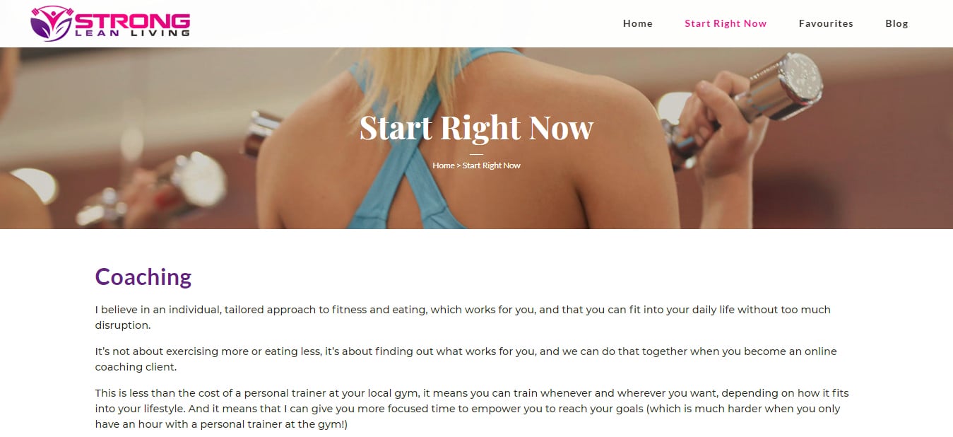 Start Right Now Strong Lean Living