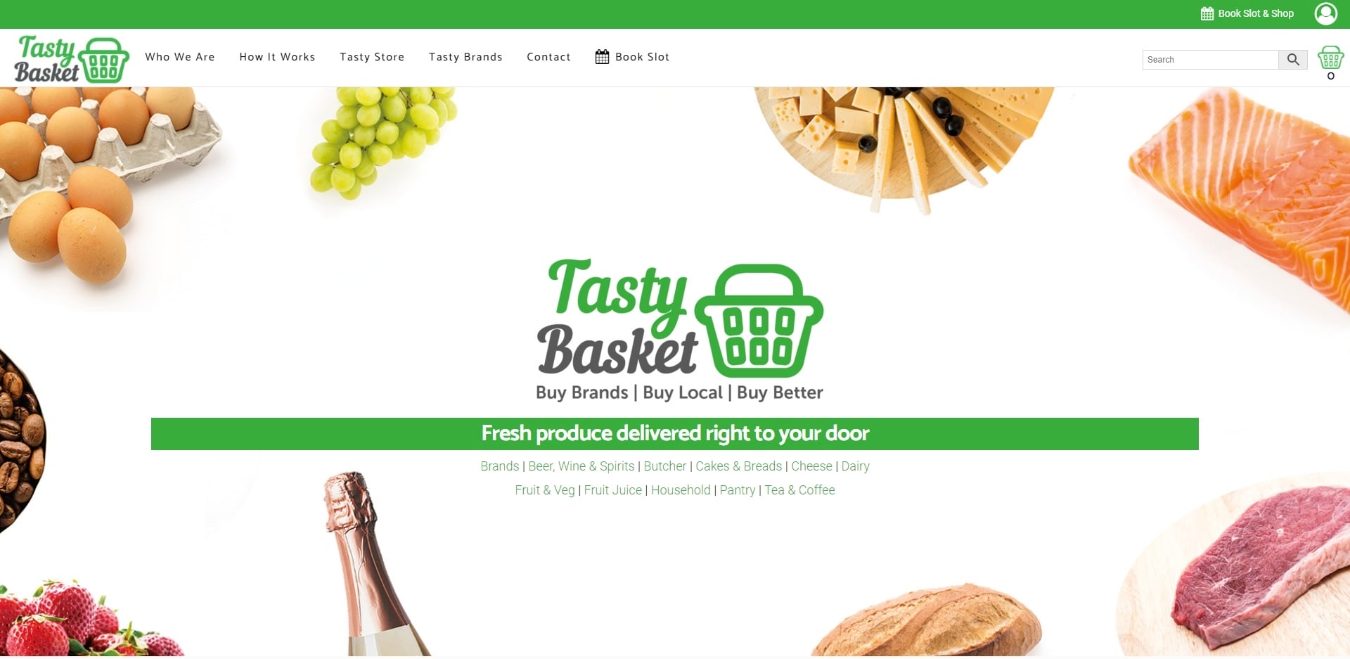 Tasty Basket Website Design