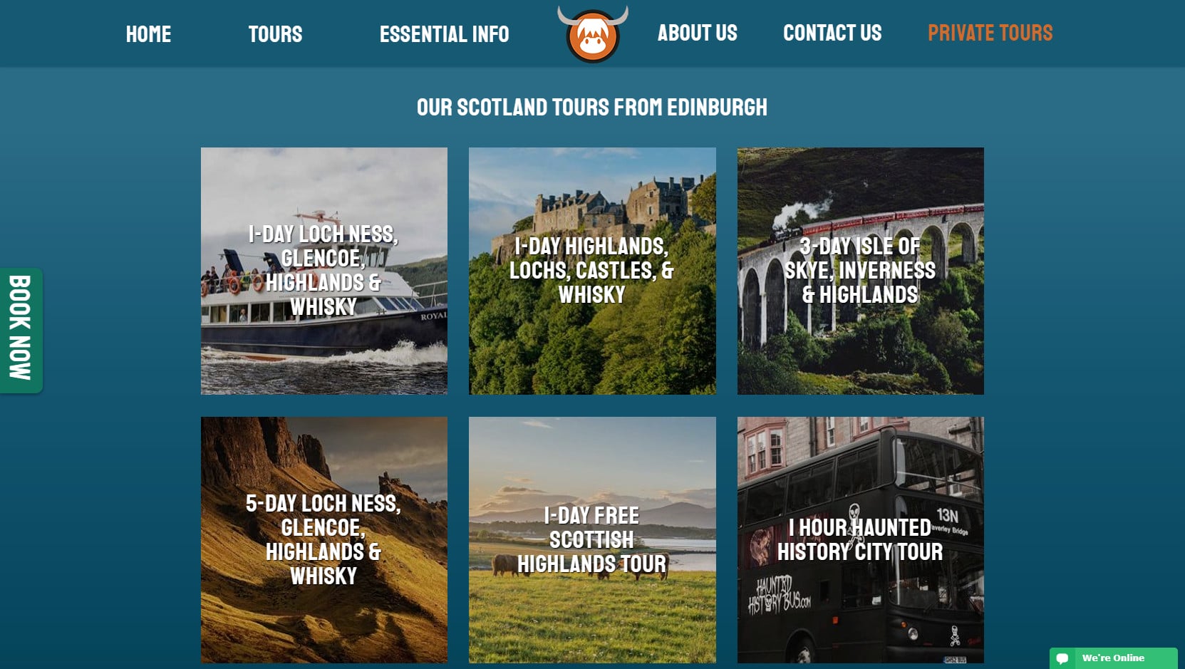 The Hairy Coo Website Design