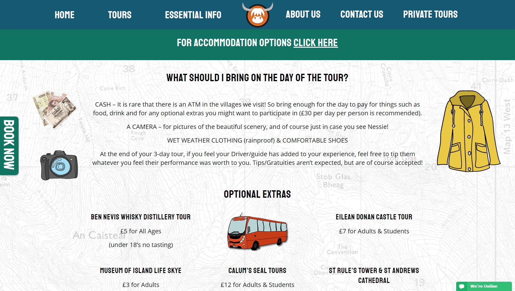 The Hairy Coo Website Design