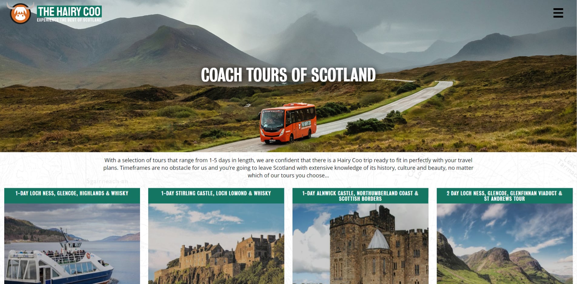 Hairy Coo Website Design 2020 About Us