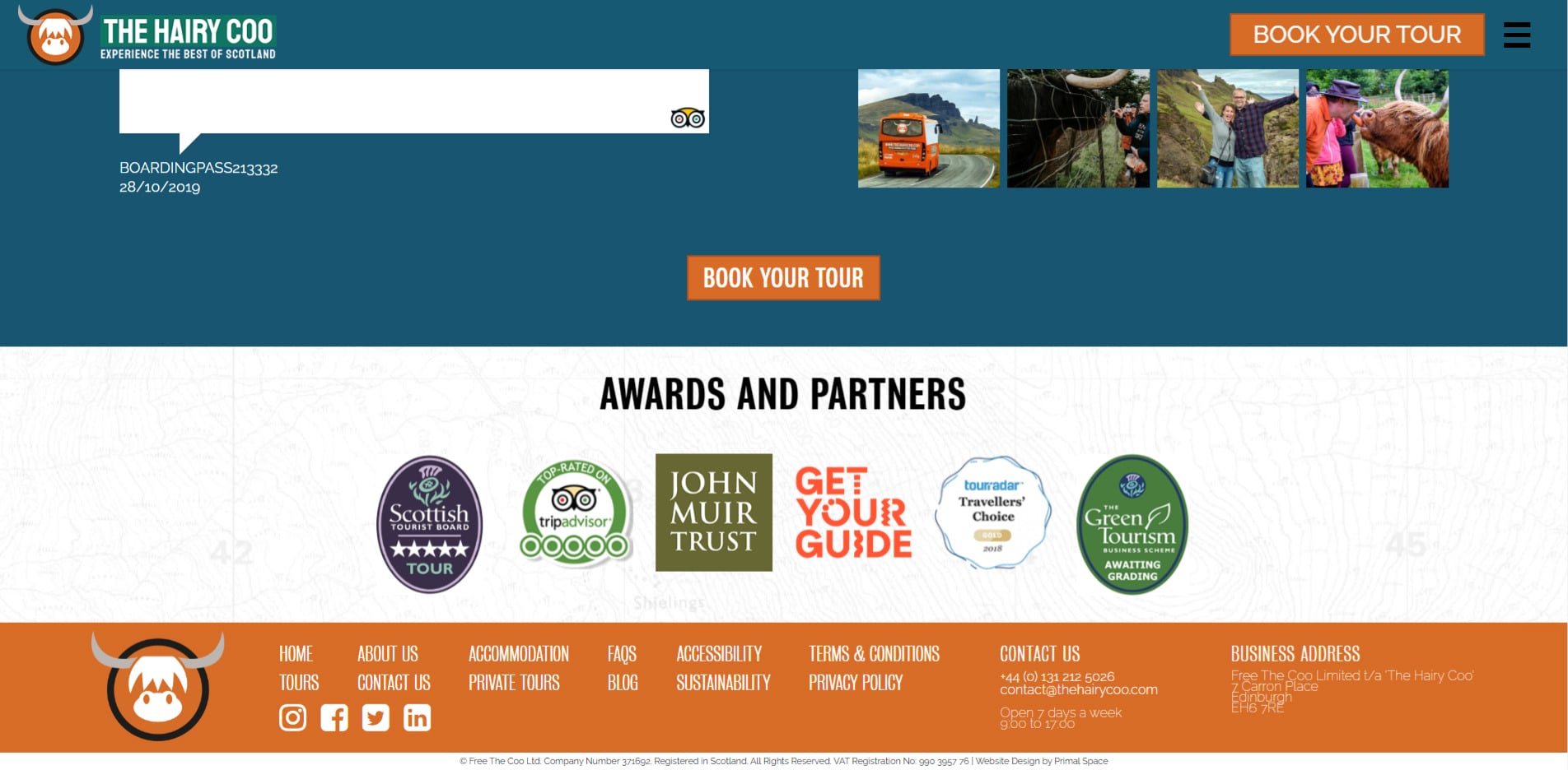 Hairy Coo Website Design 2020 Partners