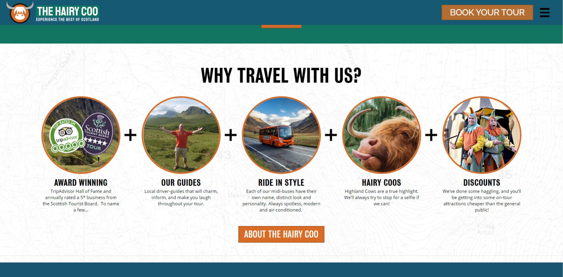 Hairy Coo Website Design 2020 Information