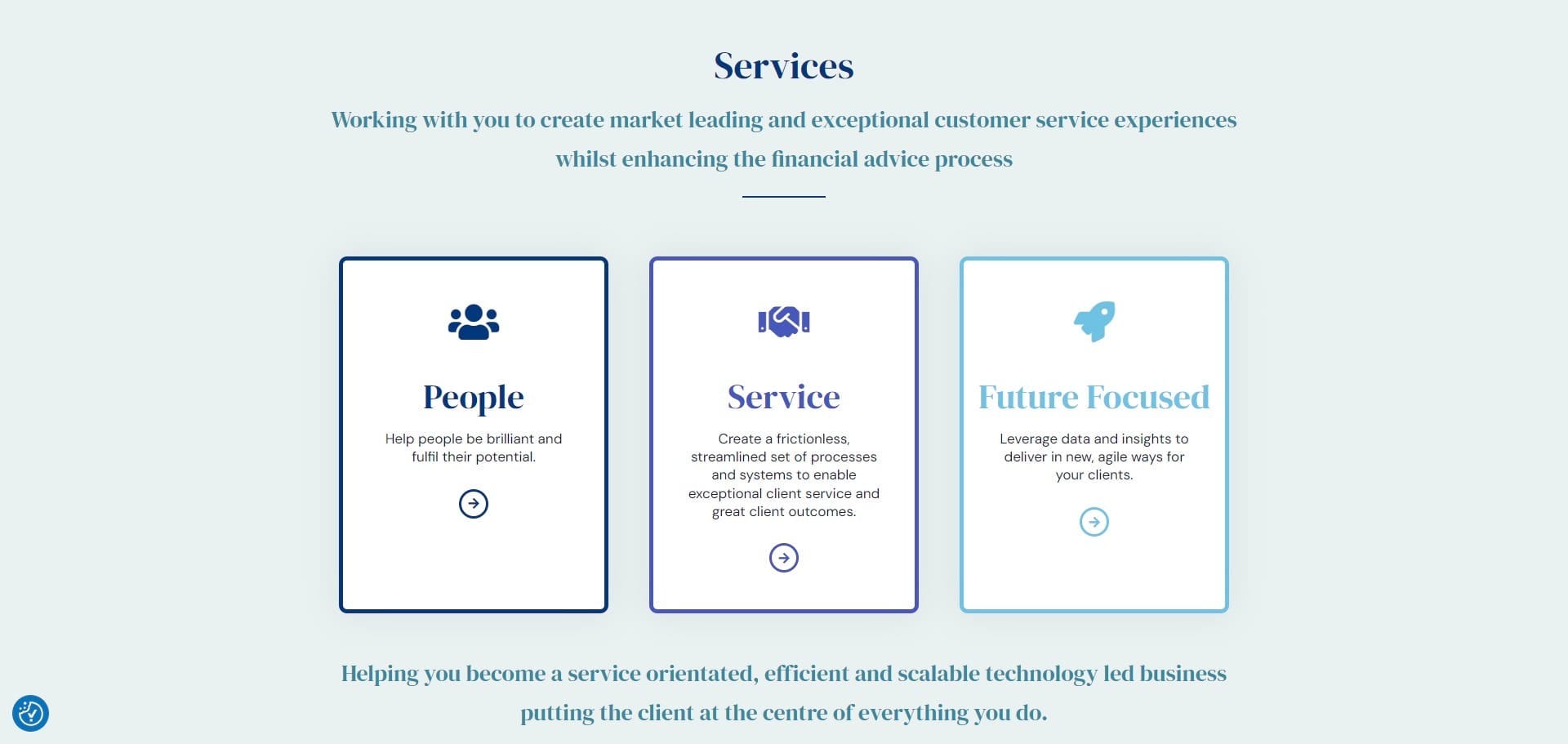 Transform IFA website Design Values