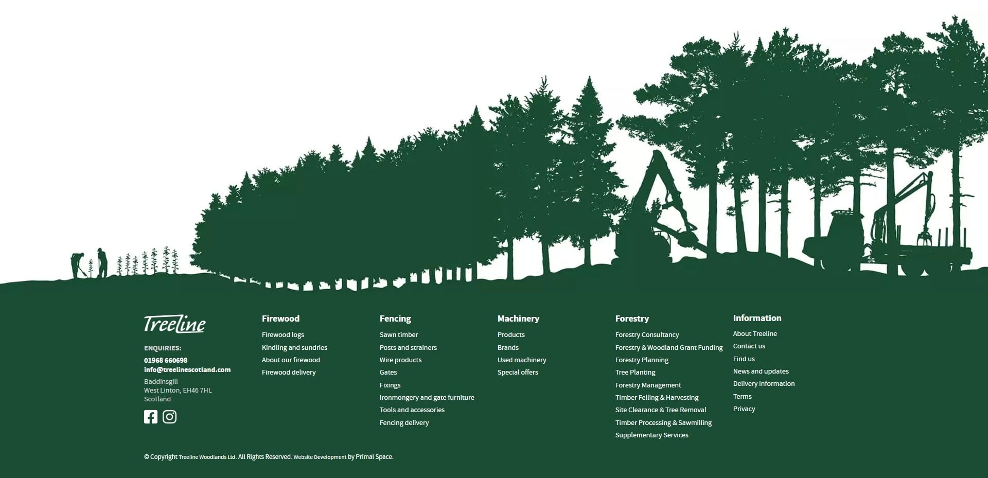 Treeline Footer