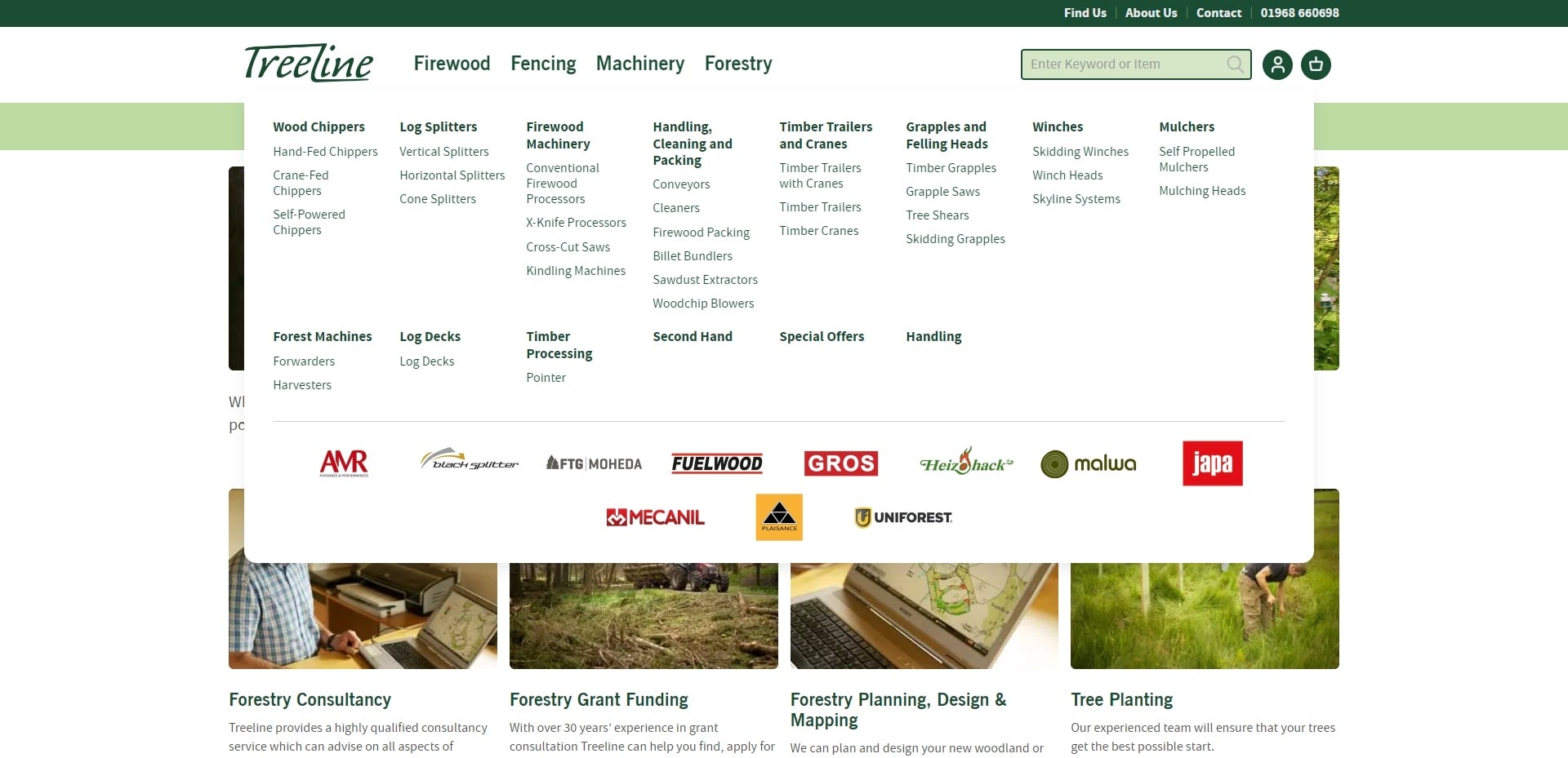 Treeline Menu
