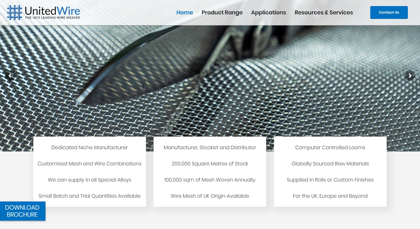 United Wire Website Design