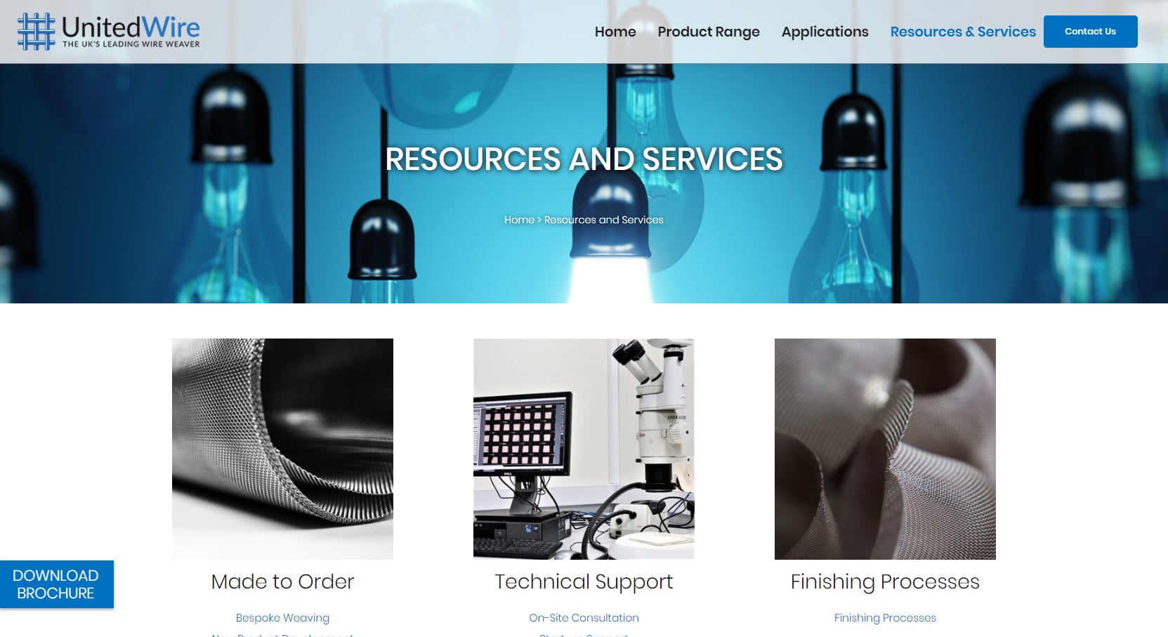 United Wire Website Design