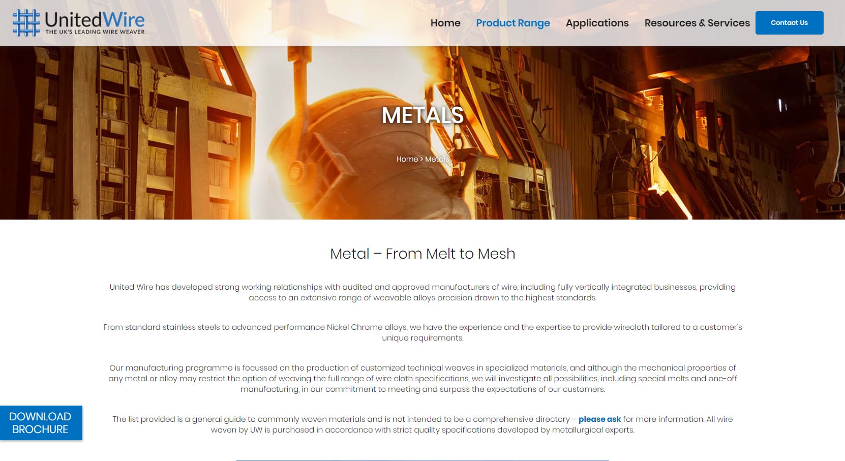 United Wire Website Design