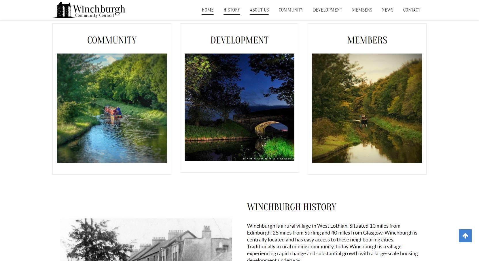 Winchburgh Community Council Home Menu